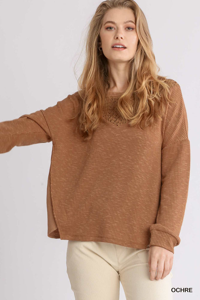Crochet Long Sleeve Top