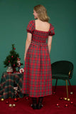Plaid Midi Dress