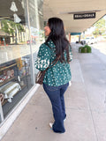 Polka Dot Embroidered Top