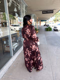 Tiered Floral Maxi Dress