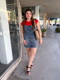Braided Wiast Denim Dress