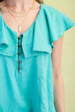 Ruffle Collar Top