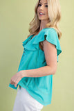 Ruffle Collar Top