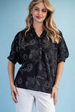 Doodle Print Top