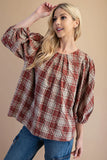 Plaid Top