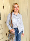 STRIPE BUTTON TOP