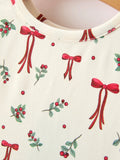 Girls Bow & Berry Twirl Dress