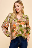 FLORAL TOP -*FINAL SALE*