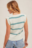 Stripe Crop Vest