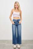 High Rise Crop Embroidered Jeans
