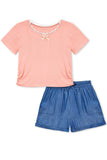 Ribbed Knit Short Set