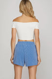 Textured Knit Shorts