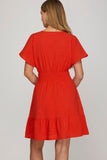 Tiered Mini Dress