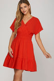 Tiered Mini Dress