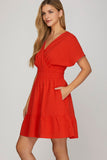 Tiered Mini Dress