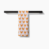 Geometry Spring Chicks Tea Towel