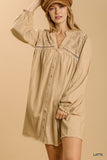 Linen Button Down Dress