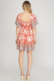 Smocked Mini Dress
