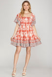 Smocked Mini Dress