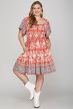 Smocked Mini Dress