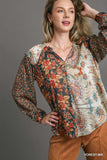 Mixed Print Blouse