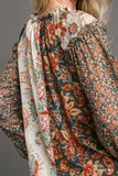 Mixed Print Blouse