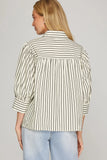 Striped Shirt Top