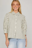 Striped Shirt Top