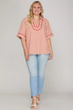 Striped Woven Top