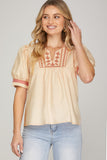 Embroidered Top