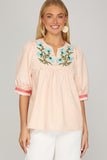 Embroidered Top