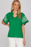 Embroidered Top