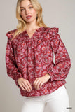 Satin Print Top