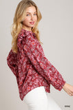 Satin Print Top
