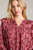 Satin Print Top