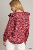 Satin Print Top