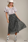 Shimmer Midi Skirt