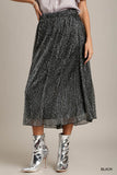 Shimmer Midi Skirt