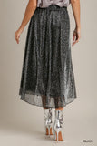 Shimmer Midi Skirt
