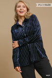 Velvet Button Down