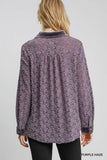 Lace Button Down Top