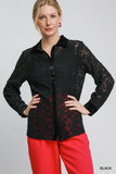 Lace Button Down Top