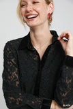 Lace Button Down Top