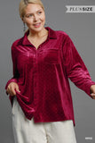 Velvet Button Down