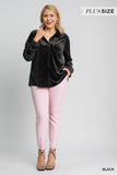 Velvet Button Down