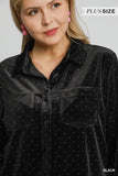 Velvet Button Down