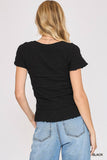 Woven Tiered Top
