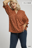 Floral Jacquard Top