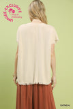 Embroidered Linen Top