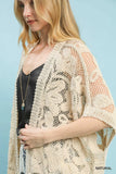 Open-knit Crochet Kimono